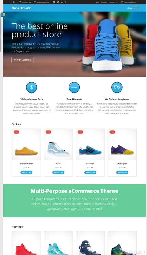 Department WordPress Theme