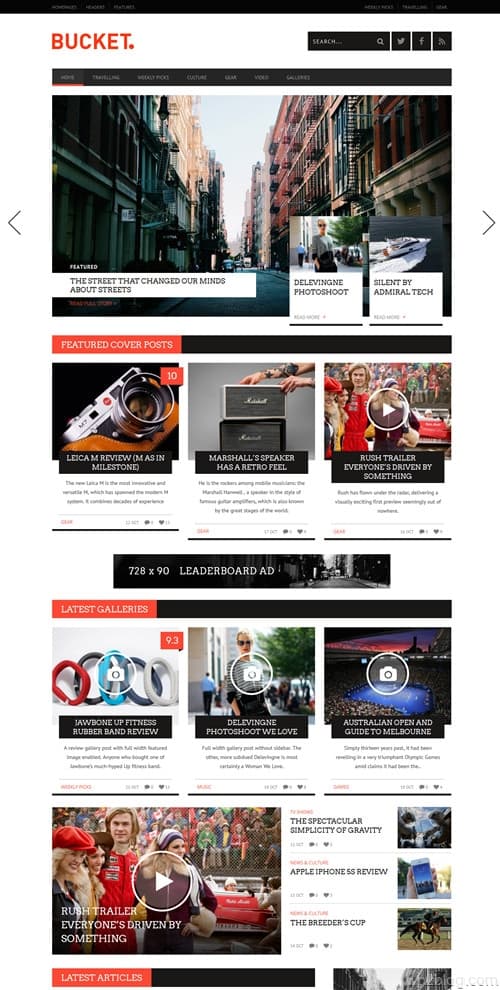 Bucket WordPress Theme