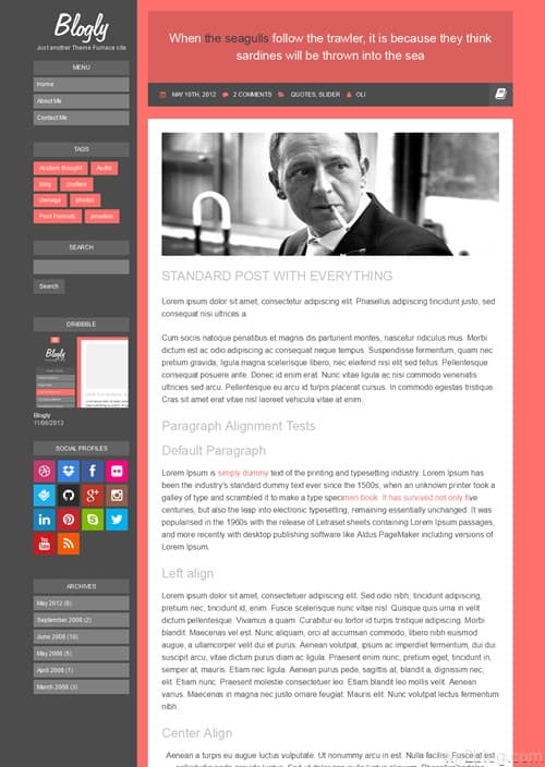 Blogly WordPress Theme