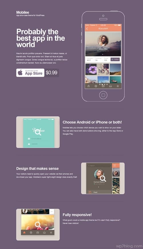 Mobilee WordPress Theme