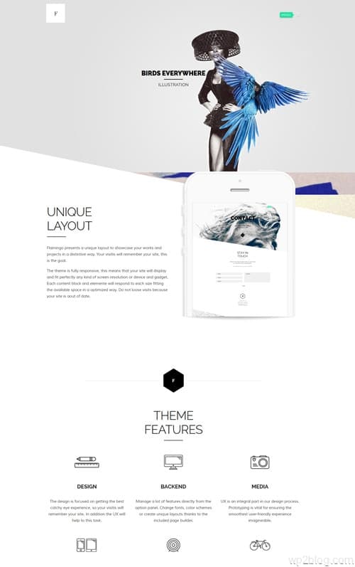 Flamingo WordPress Theme