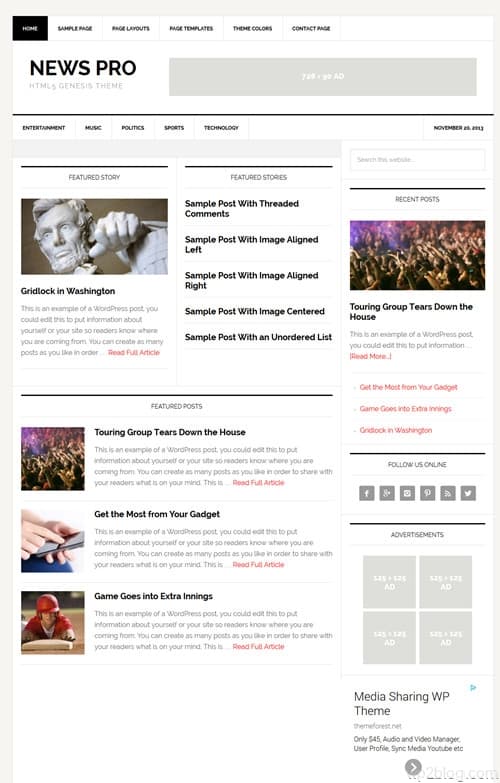 News Pro Theme by StudioPress