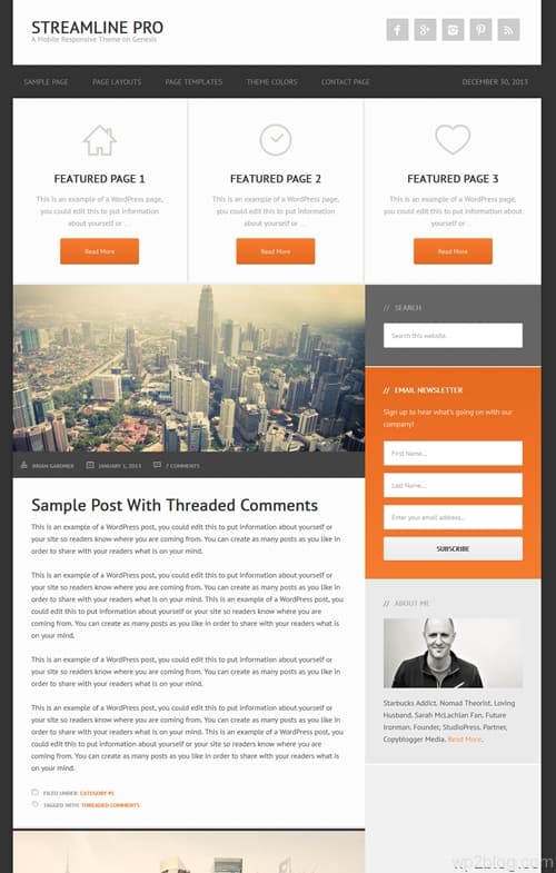 Streamline Pro WordPress Theme