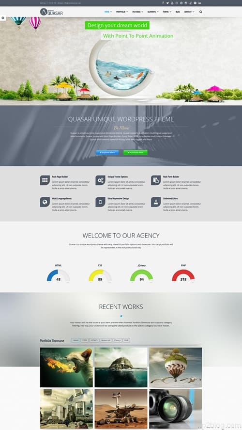 Quasar WordPress Theme