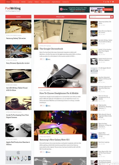 PadWriting WordPress Theme