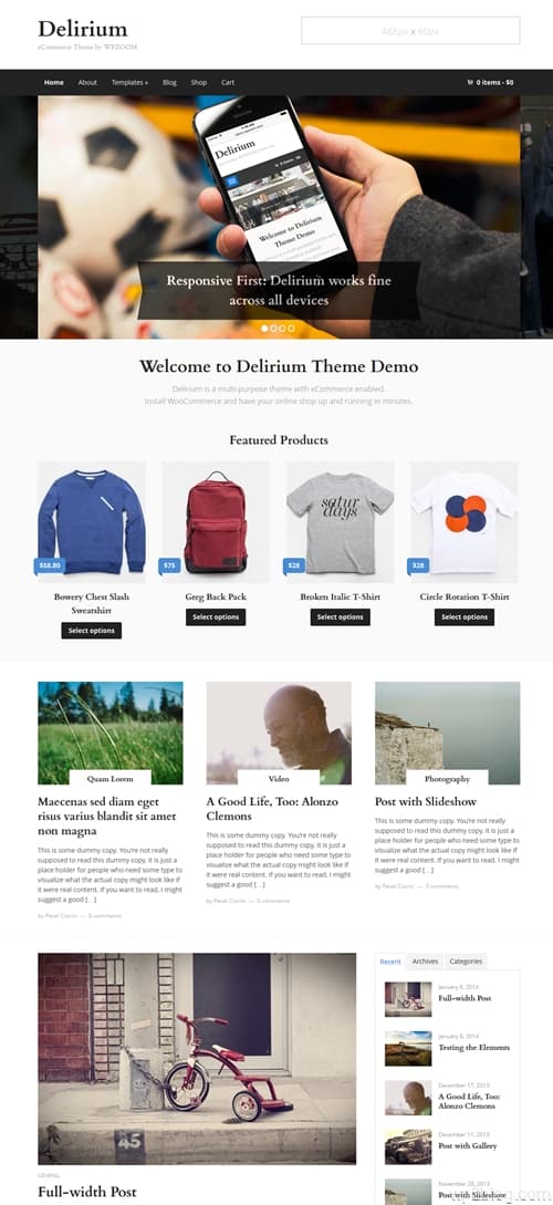 Delirium WordPress Theme