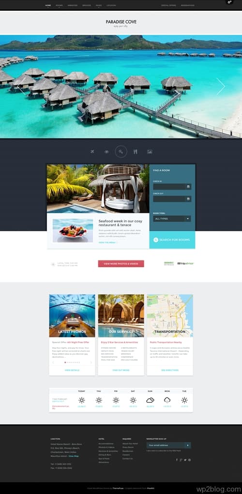 Paradise Cove WordPress Theme