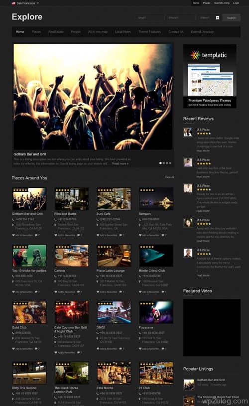 Explore WordPress Theme