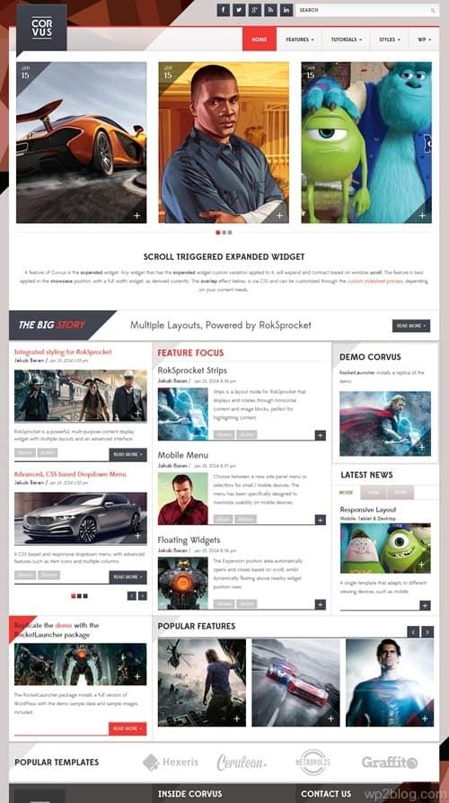 Corvus WordPress Theme