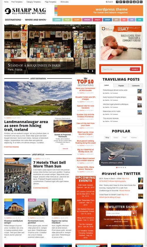 SharpMag WordPress Theme