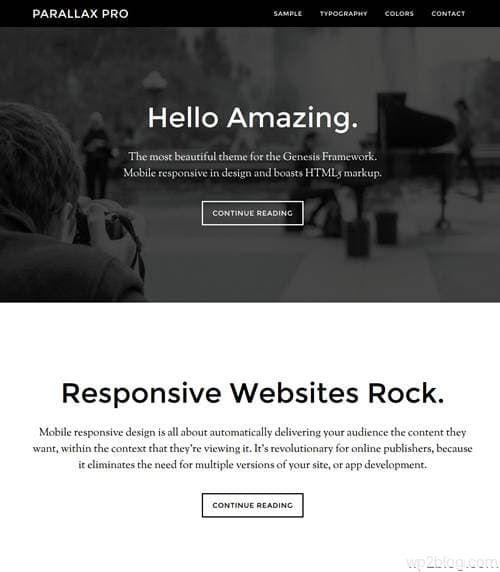 Parallax Pro WordPress Theme