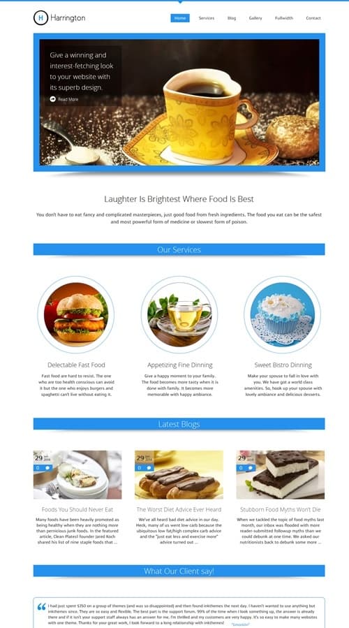 Harrington WordPress Theme