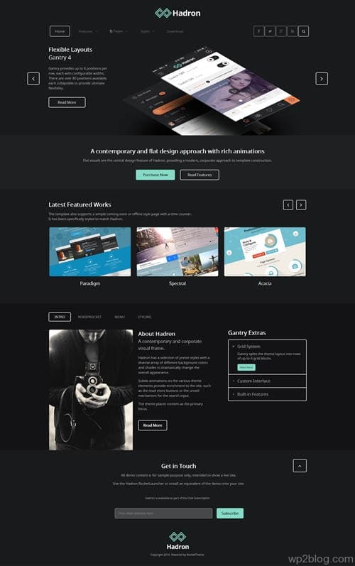 Hadron WordPress Theme