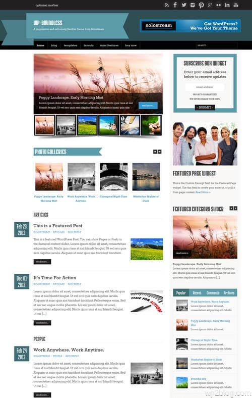 WP-Boundless WordPress Theme