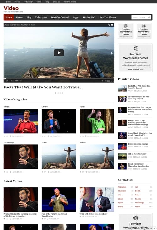 Video WordPress Theme