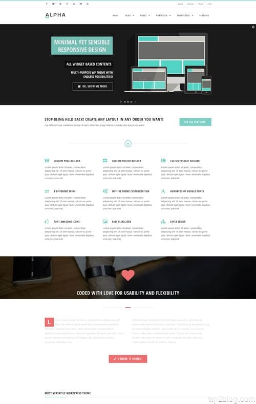 Alpha WordPress Theme