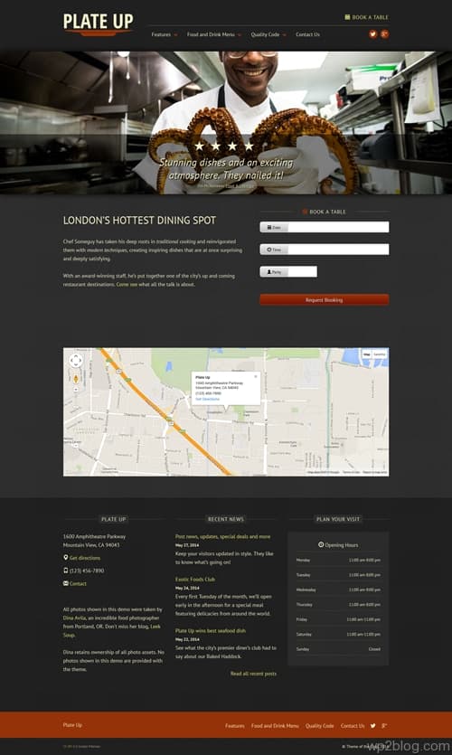 Plate Up WordPress Theme