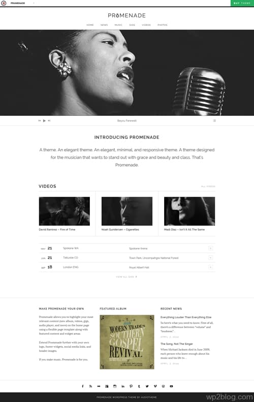 PRōMENADE WordPress Theme