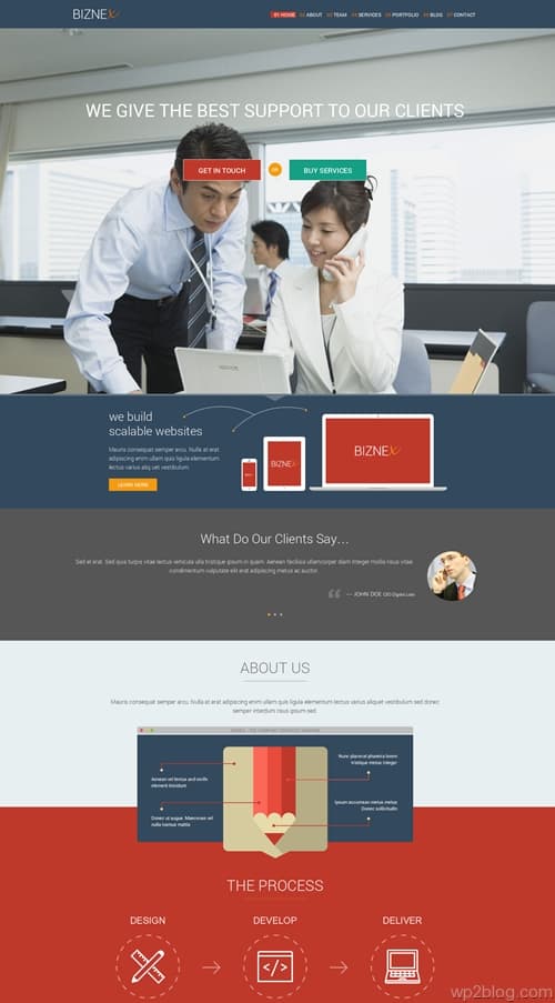 BizNex WordPress Theme