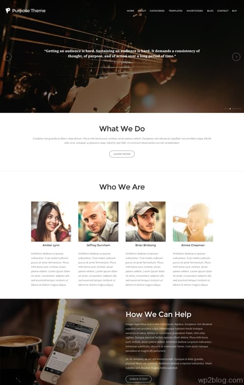 Purpose WordPress Theme