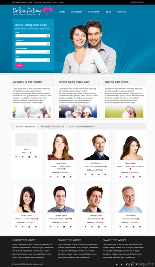 Dating WordPress Theme