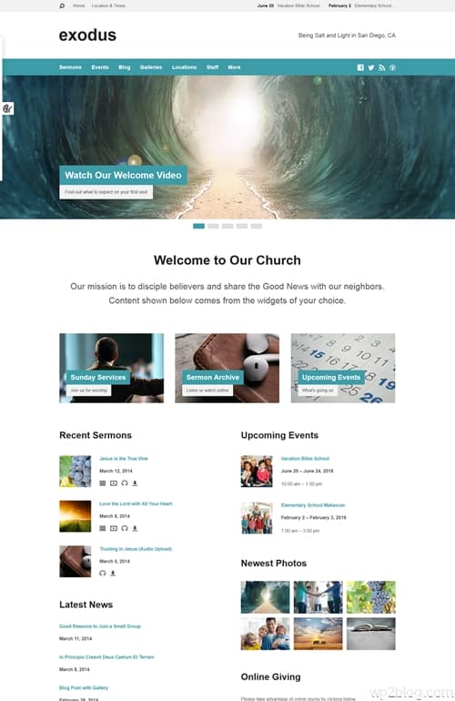 Exodus WordPress Theme