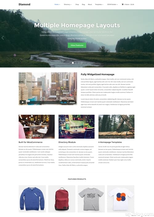 Diamond WordPress Theme