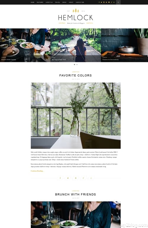 Hemlock WordPress Theme