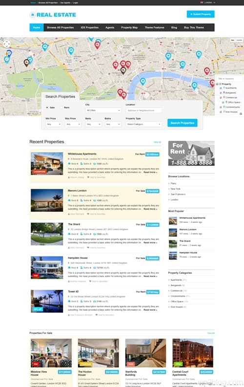 Real Estate Directory WordPress Theme