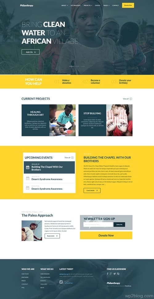 Philanthropy WordPress Theme