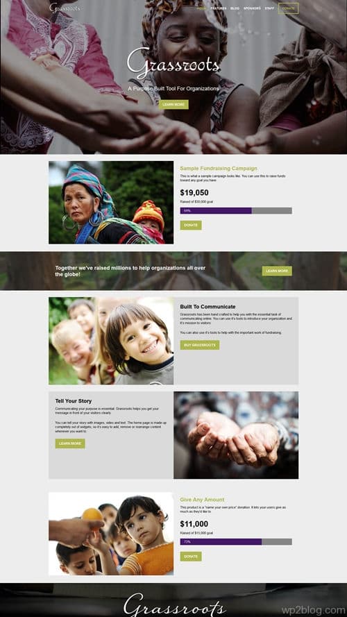 Grassroots WordPress Theme