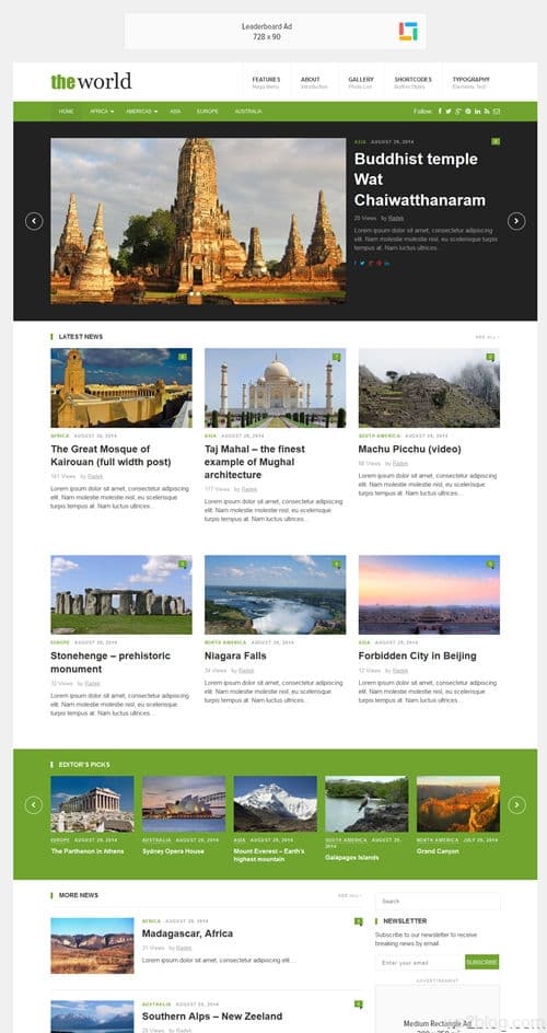 TheWorld WordPress Theme