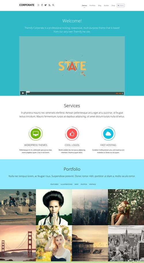 Corporate WordPress Theme