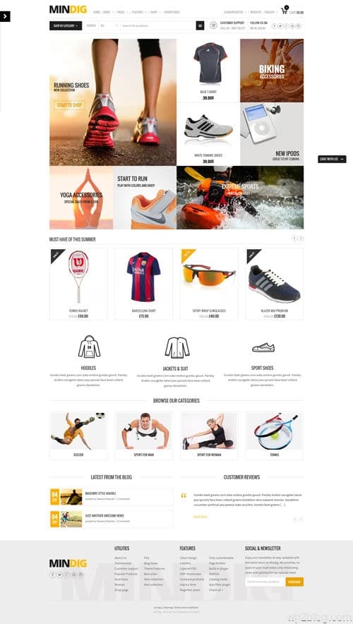 Mindig WordPress Theme