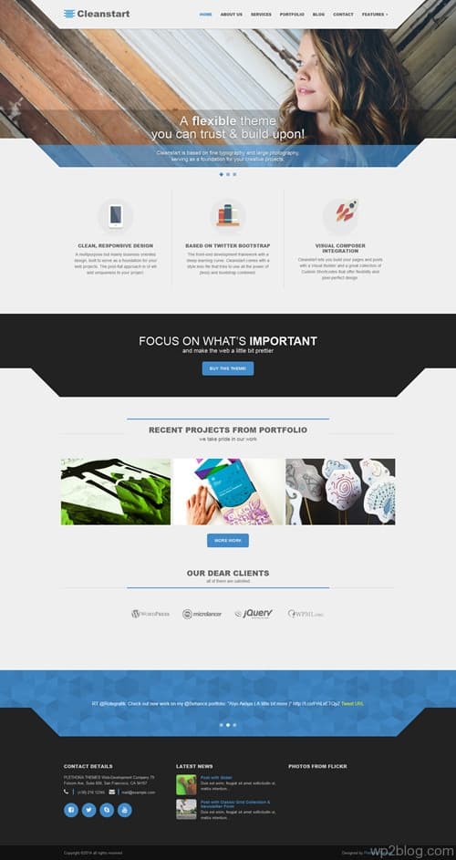 Cleanstart WordPress Theme