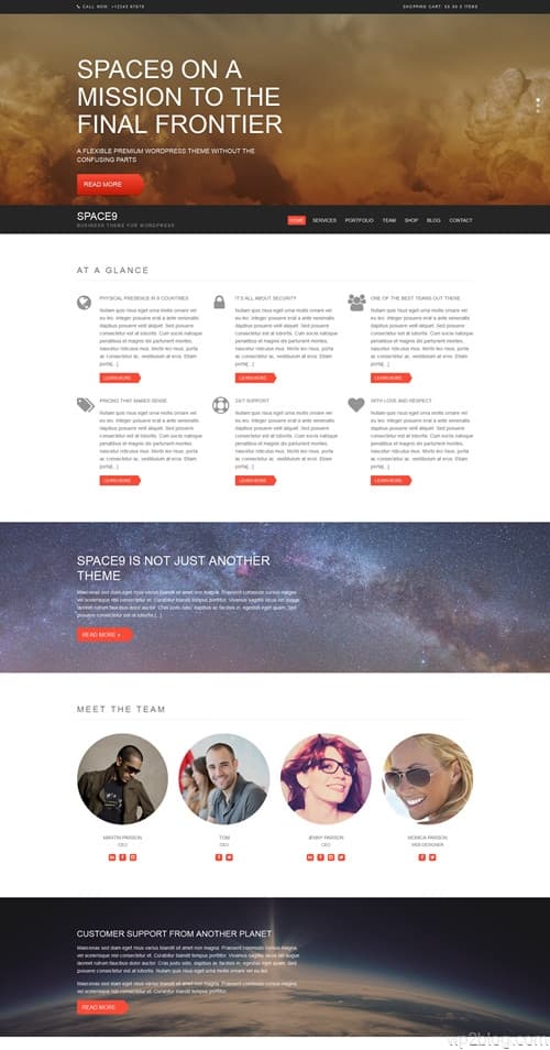 Space9 WordPress Theme