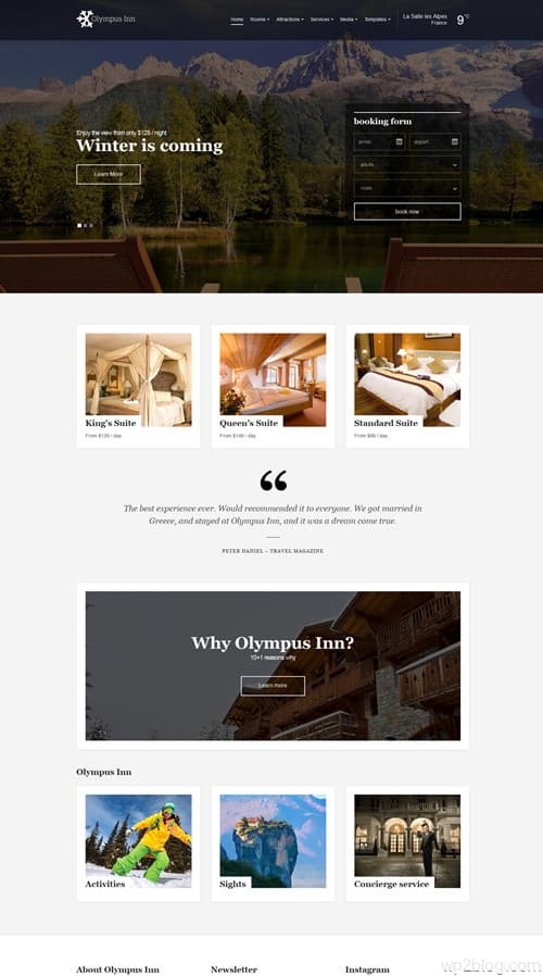 Olympus Inn WordPress Theme