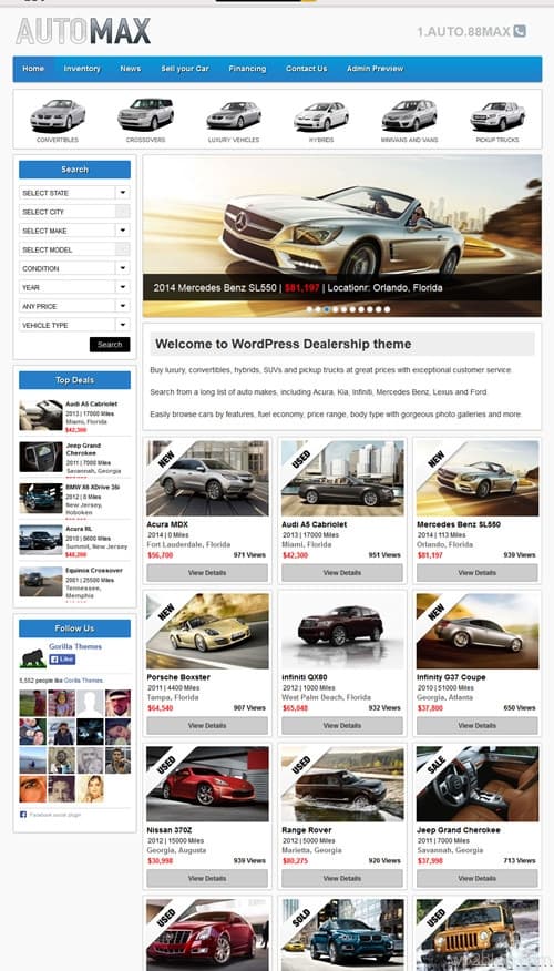 Automax WordPress Theme