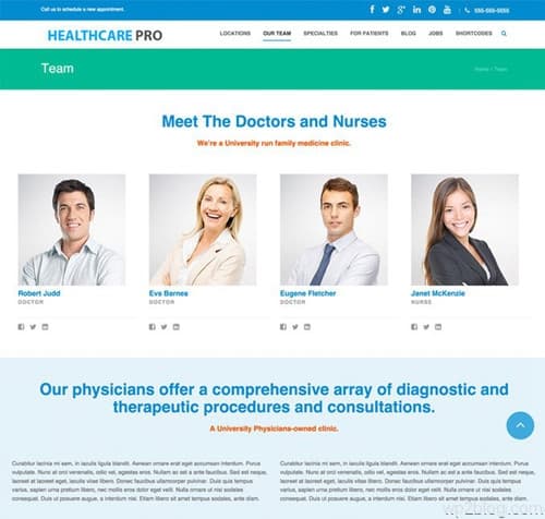 Healthcare Pro WordPress Theme