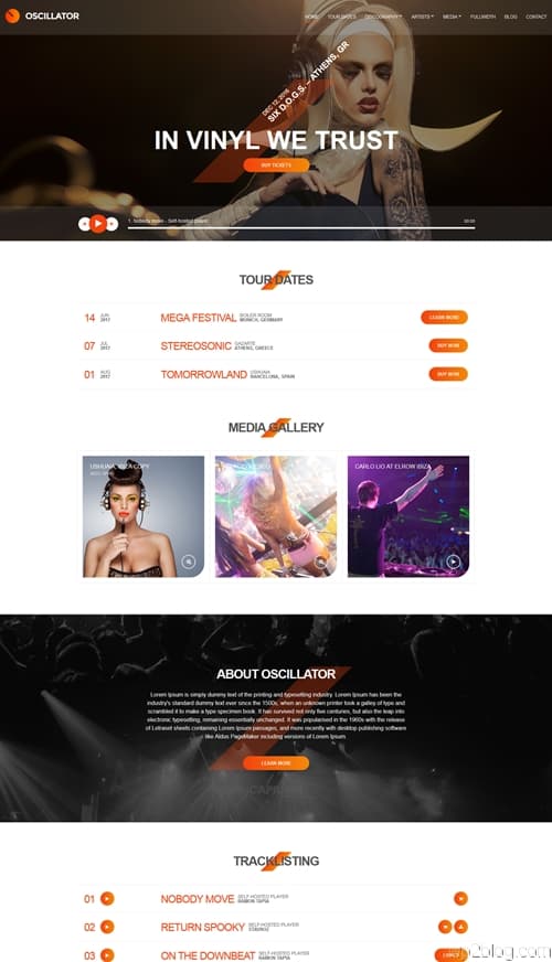 Oscillator WordPress Theme