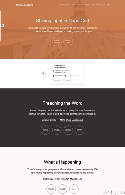 Maranatha WordPress Theme