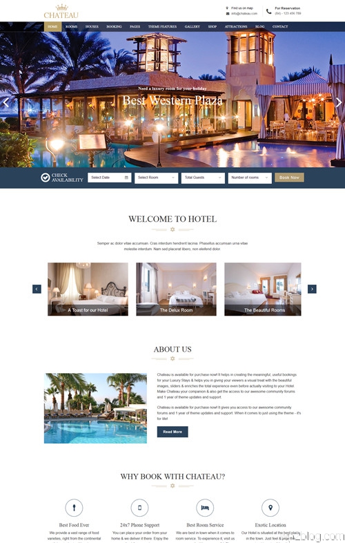 Chateau WordPress Theme