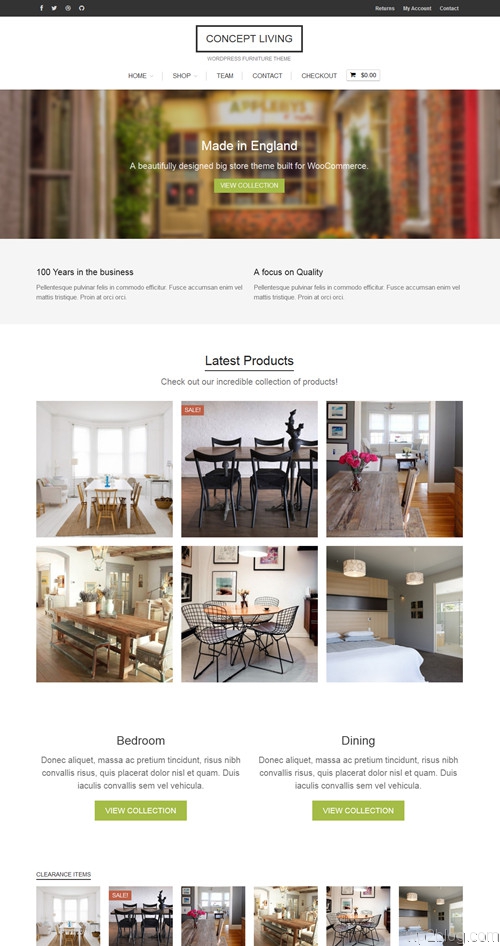 Concept Living WordPress Theme