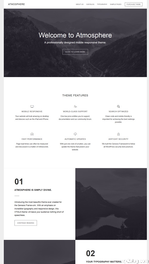 Atomosphere WordPress Theme